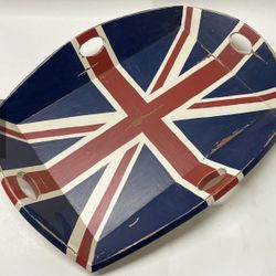 British Flag Union Jack Wood Serving Tray