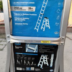HART 15ft Multi-position Ladder ( New )