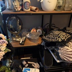 Metal And Wooden Shelf Unit **NOT IKEA** - $75