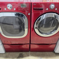LG Front-Load Washer And Dryer Set 