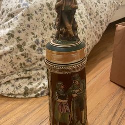 # 2 Vintage German Stein Mug