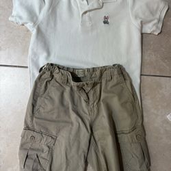 Psycho Bunny Polo Shirt With Lucky Brand Short