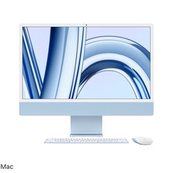 24” Blue iMac (2023) – Like New, Lightly Used – $1,668 Value