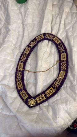 Masonic Grand Lodge Master Mason Chain Collar,