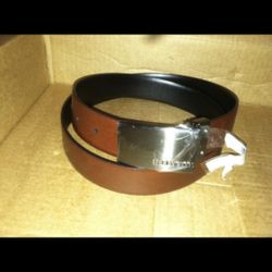 New Perry Ellis Belt, Reversable, Black and Tan, size 38