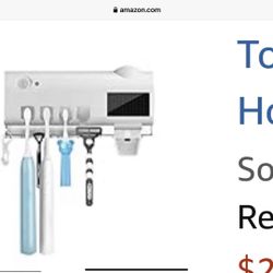 ToosHelper Toothbrush Holder, Toothbrush Wall Mounted, Bathroom Toothbrush Holder Set for Family, Updated Oral Hygiene Toothbrush Holder