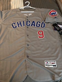 Chicago Cubs Javi Baez Grey Adult Jersey