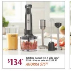 Batidora 4 En 1 Princess House Vida Sana 