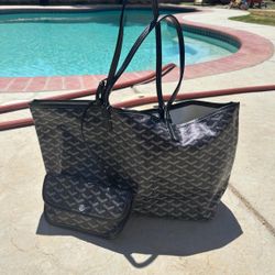 Black Designer Tote Bag