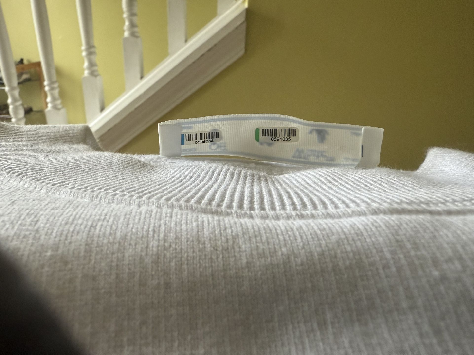 Off-White White Long Sleeve Shirt β Arrow Logo Design