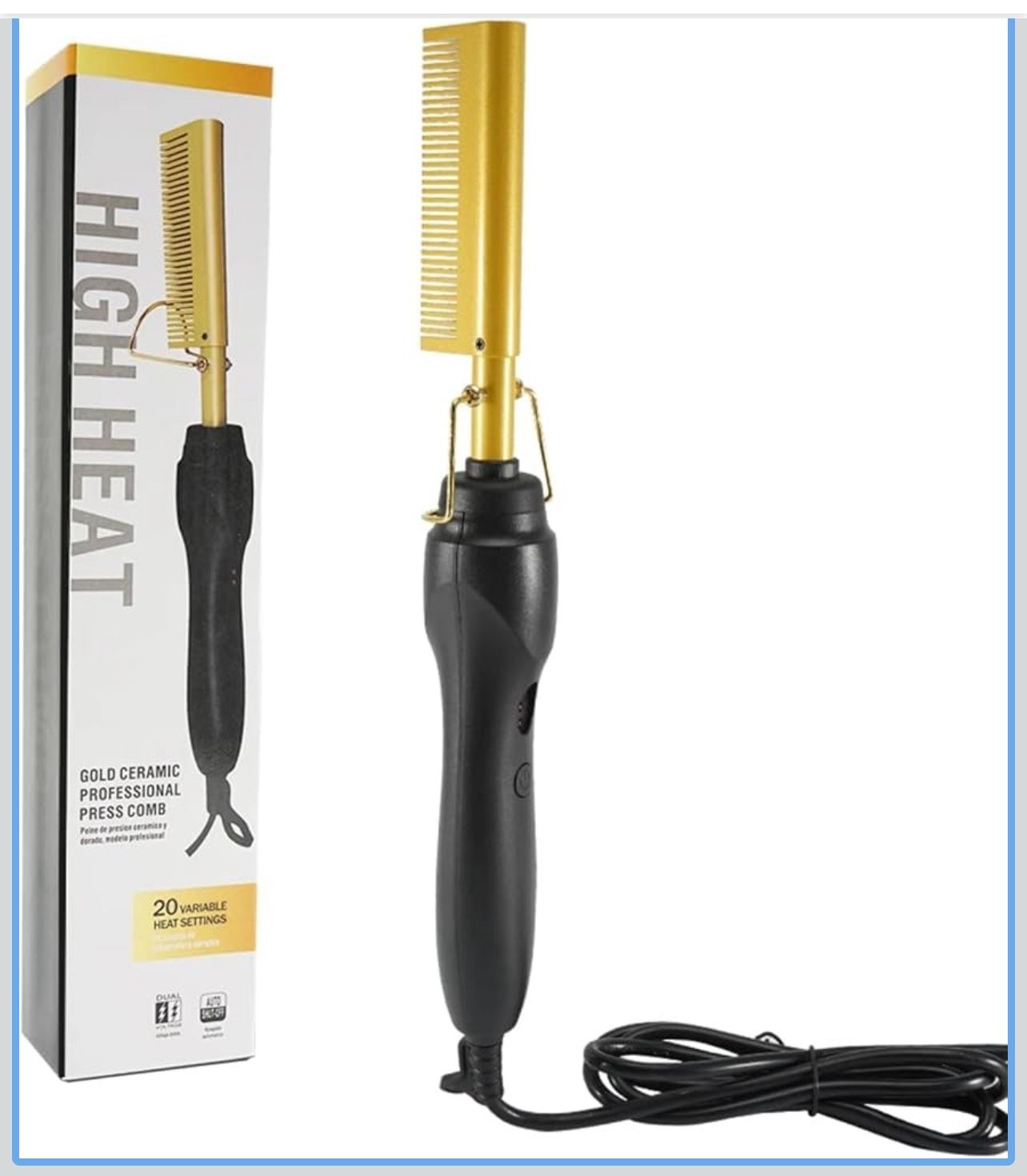 JoyfulExist Wet and Dry Electric Copper Comb/Hair Straightener, is a Good Hair Partner (Hair Straightener)