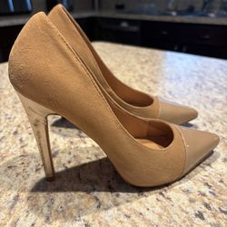 Aldo Elegant Tan Pointed High Heels
