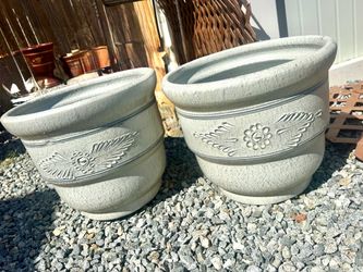 Large white Mexican planter $40 each