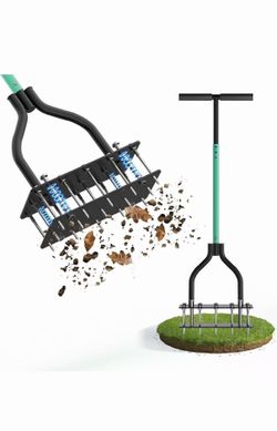 Lawn Aerator, Automatic Dirt and Leaf Clean Design