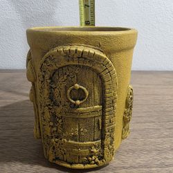 Pampered Chef Family Heritage Bread Baking or Utensil Crock Stoneware USA