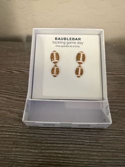 NEW BaubleBar Football Drop Earrings