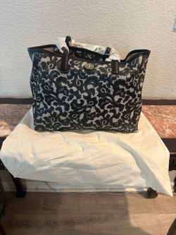Black&cream Tory Burch purse
