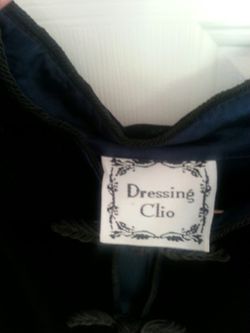 Velvet dress...long ..navy sz L