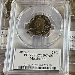PCGS PR70DCAM State quarter - Mississippi