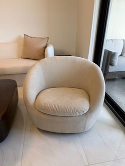 West Elm swivel chair
