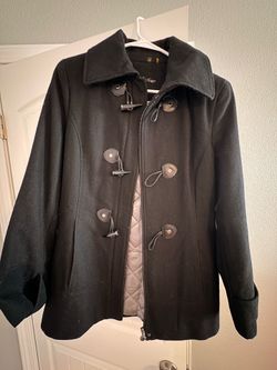 Calvin Klein Women’s Black Wool Coat Size PM