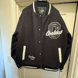 COOKIES CULTIVATORS MELTON WOOL LETTERMAN JACKET SZ SMALL