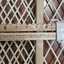 Wooden - Expandable Baby Gate With Secure Latch
