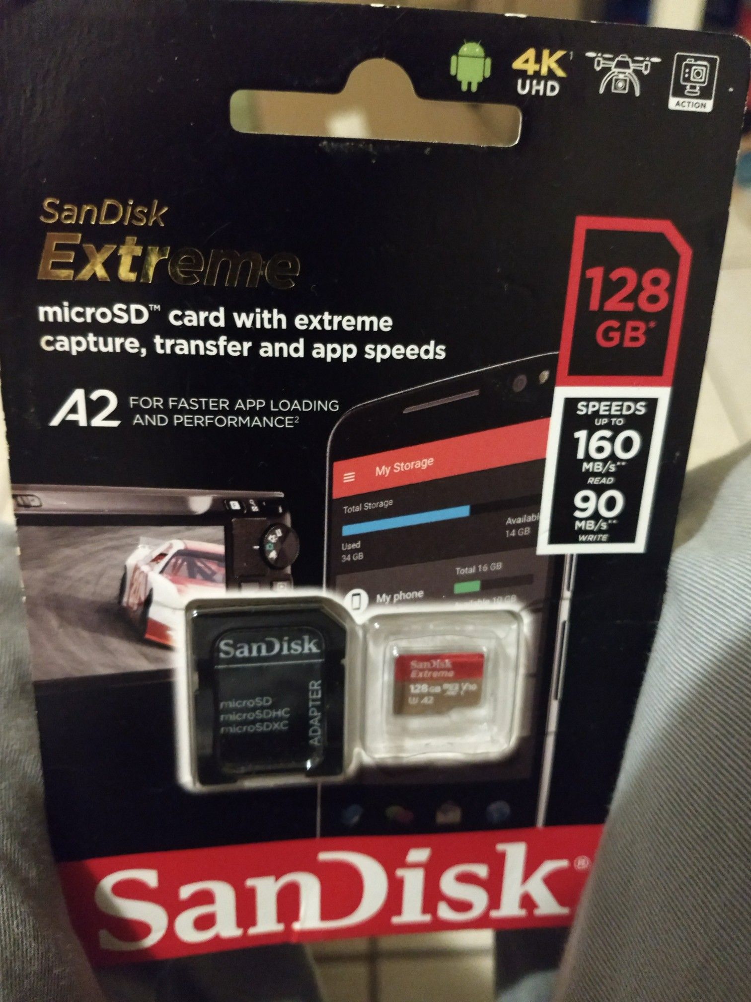 SanDisk MicroSD Card with Adapter