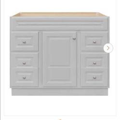 NEW 48” Bathroom Vanity Cabinet — White — Factory Sealed