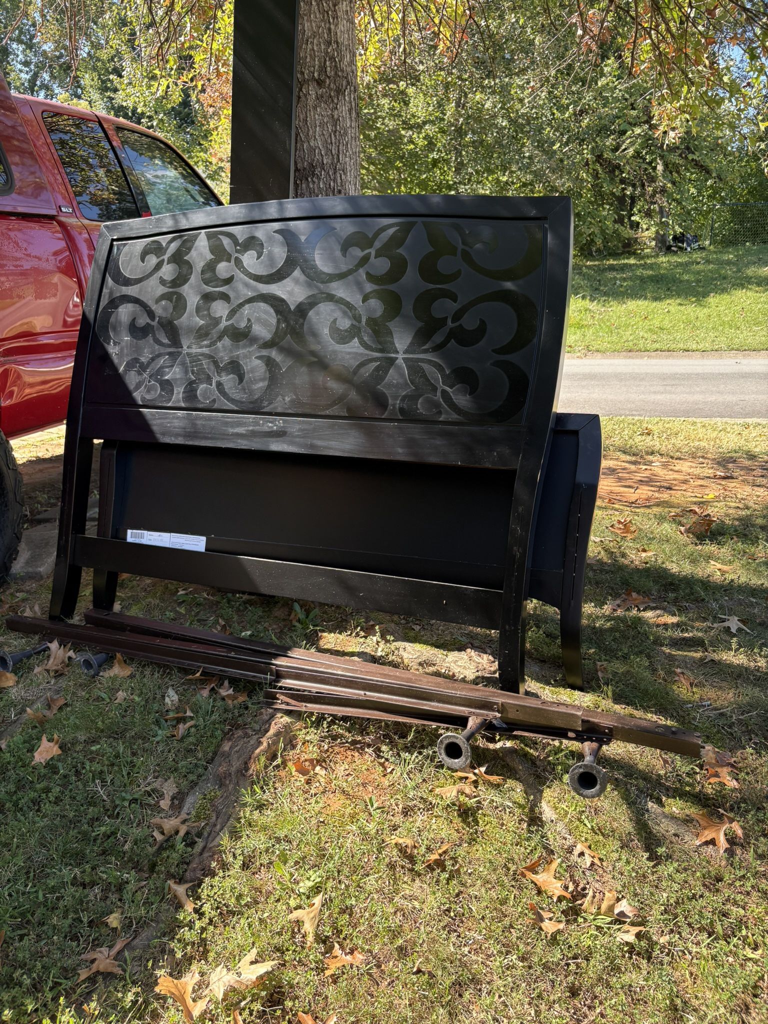 Full Size Bed Frame With Rails