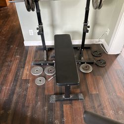 Weight set And Bench 