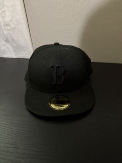 Boston Red Sox Blackout Basic 59FIFTY Fitted 7 3/8