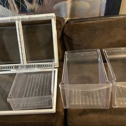 Standard Refrigerator Shelves And Drawers And Ice Maker