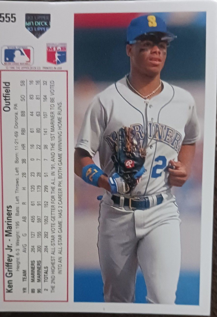 1991 Upper Deck Ken Griffey Jr Card Number 55