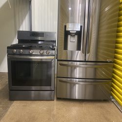 Premium Set Lg 4 Door Black Stainless Steal 