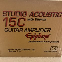 New In Box Epiphone Studio Acoustic 15C Guitar AMP Amplifier with Chorus Effect