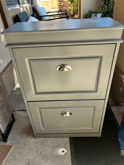 SoBuy 2-Tier Flip Drawer Shoe Cabinet