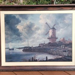 Framed Art Print Windmill at Wijk at Duurstede by Jacob von Ruisdael