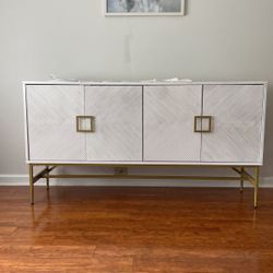 Living Room Storage Sideboard with Adjustable Shelves
