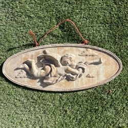 Antique Cherub Plaque
