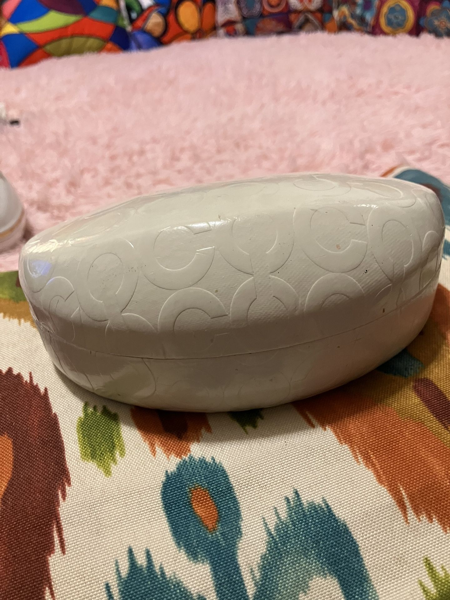 Coach sunglasses Case white