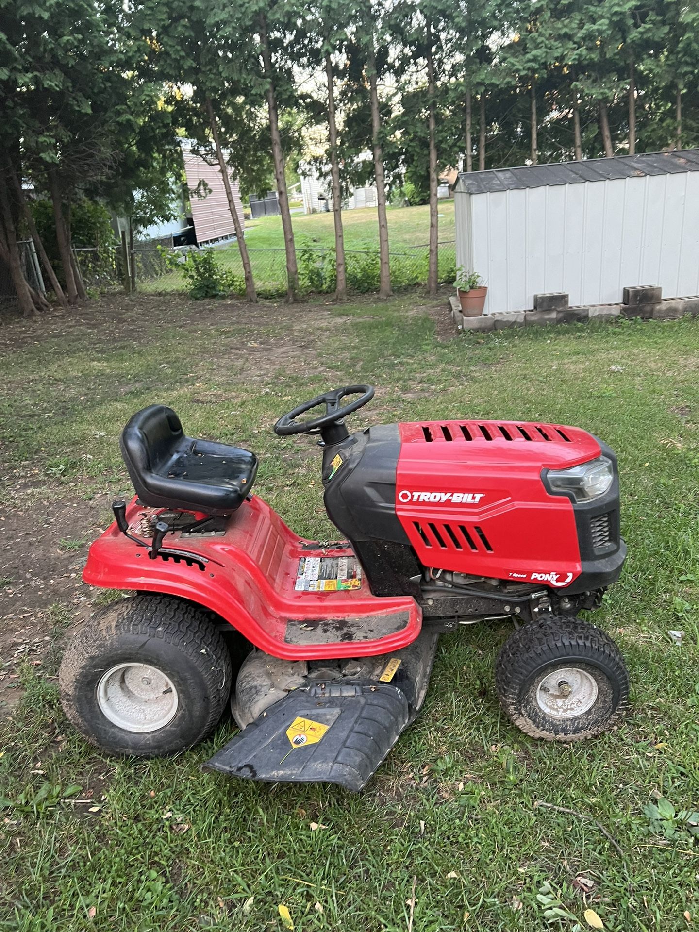 Troy Bilt lawnmower was double back
