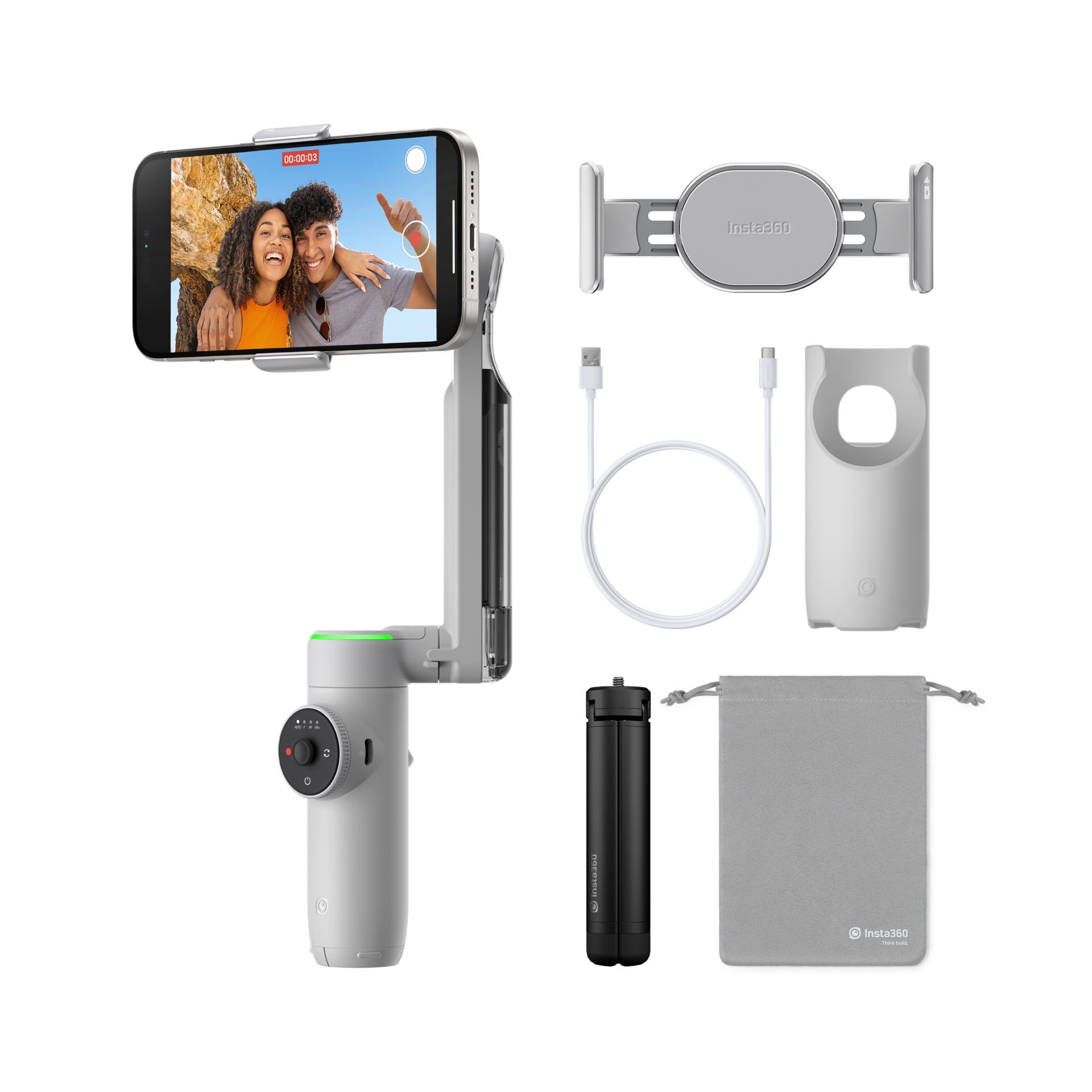 Insta 360 Flow Ai Powered Gimbals Smartphone Stabilizer And Tracker