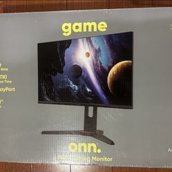 ONN 100027813 24" 165 Hz 1ms 1080p Bezel-less display FHD Gaming Monitor - Black