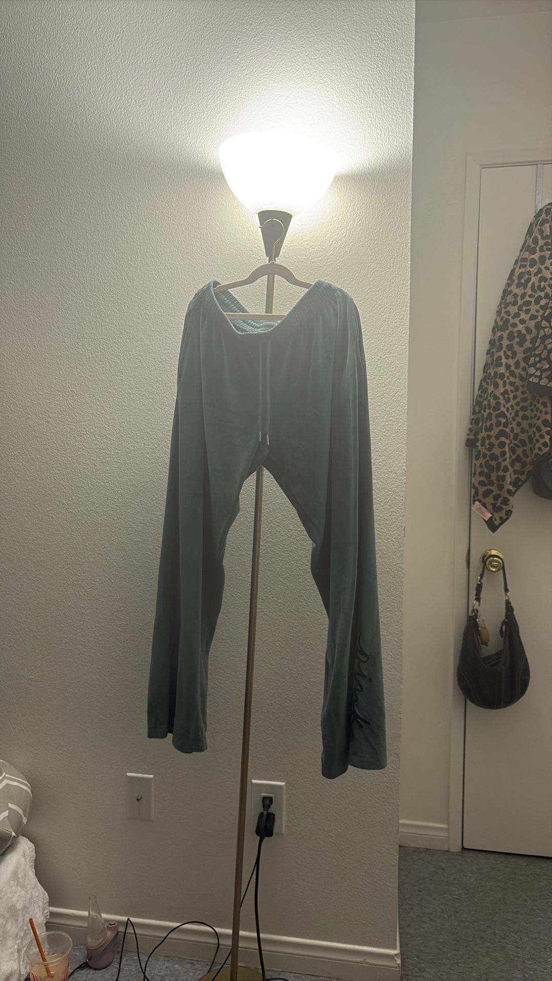 Pink brand! Sage green/dark green flared sweats !