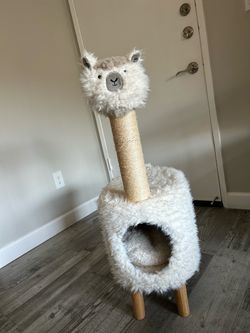 Llama Cat Scratching Post & Condo