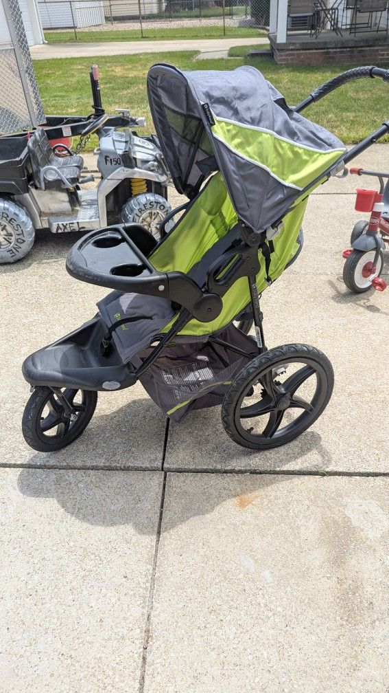 Baby Stroller 3-Wheel Jogger Toddler Babytrend Green