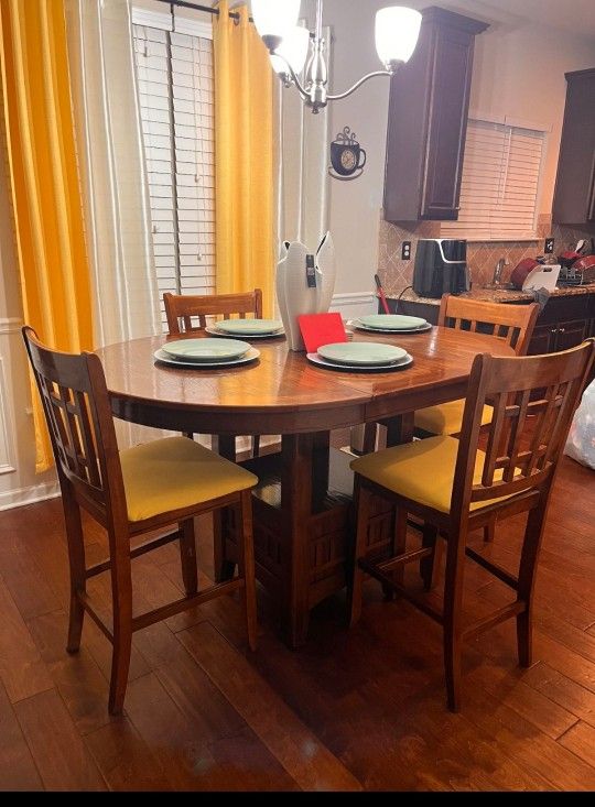 5-piece Oval Counter Height Dining Set
