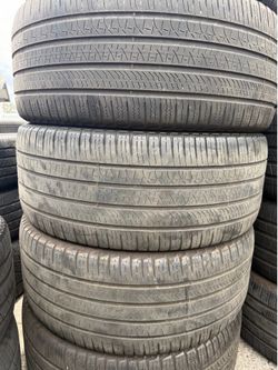 (4) 285/40R23 SET OF USED TIRES PIRELLI SCORPION 50% LIFE !