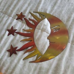 Metal moon 🌙 and sun 🌞
